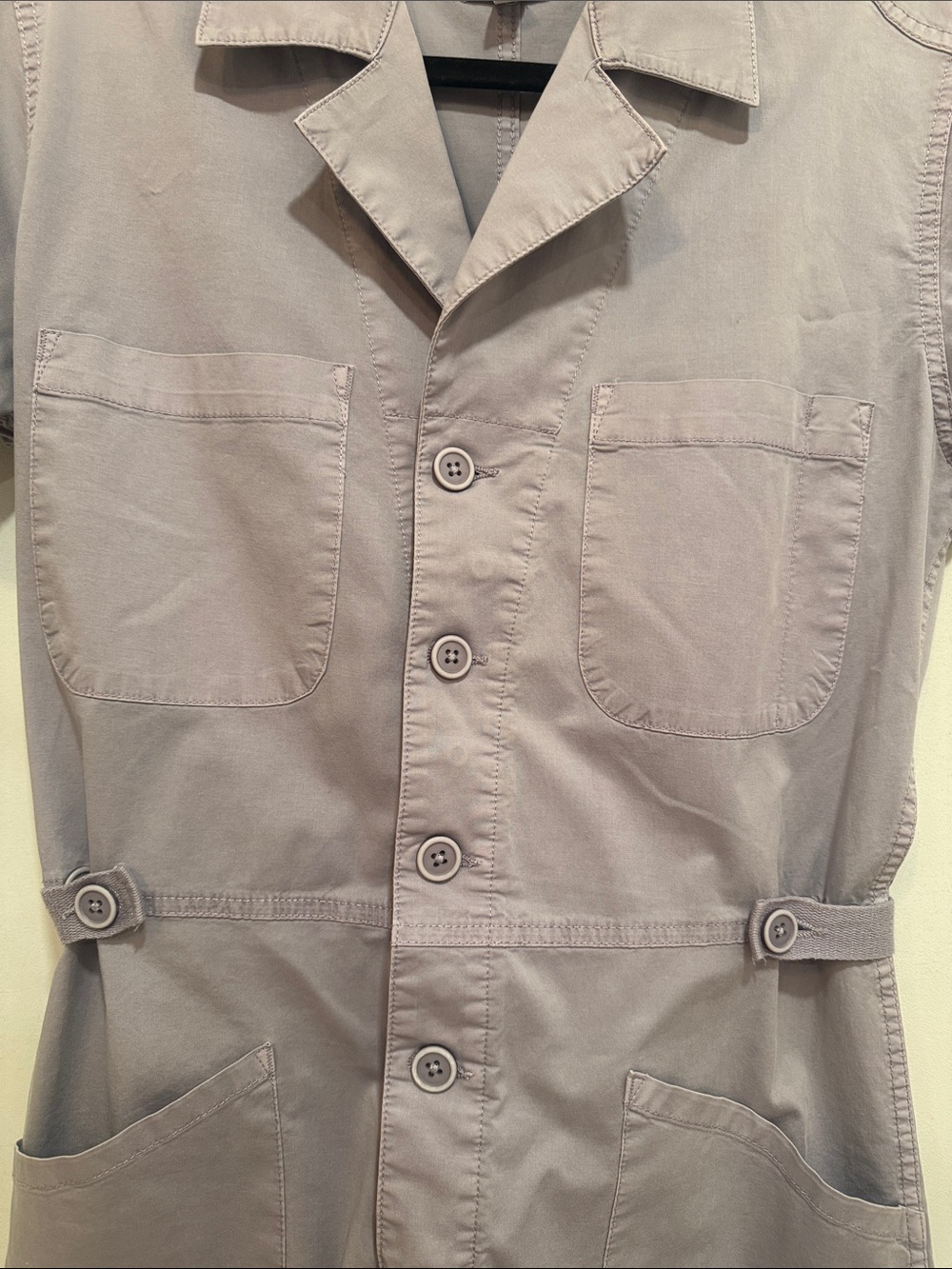 Pistola Size Small Button-Front Jumper in Dusty Lavender - Picture 5 of 16